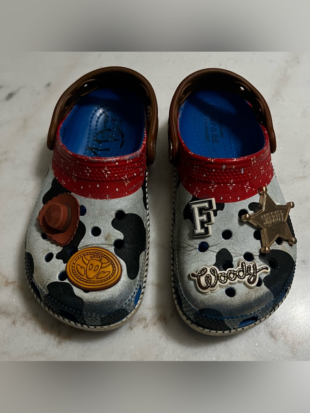 CROCS TOY STORY SHERIFF WOODY Pixar Classic Clog Toddler Size C 12